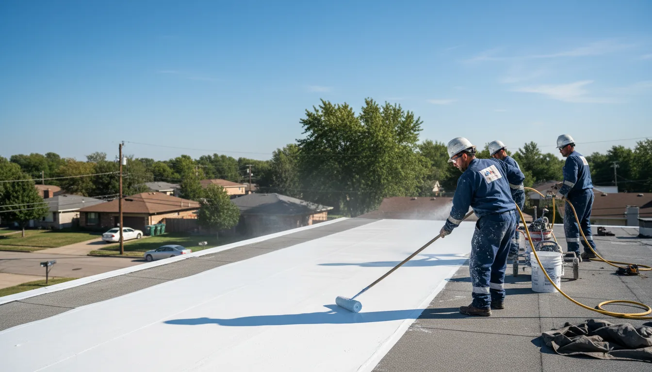 Commercial roof coating in Woodburn, IA near me
